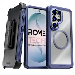 RomeTech - For Samsung Galaxy S26 Ultra Crystal Case With invisible Magsafe - Blue