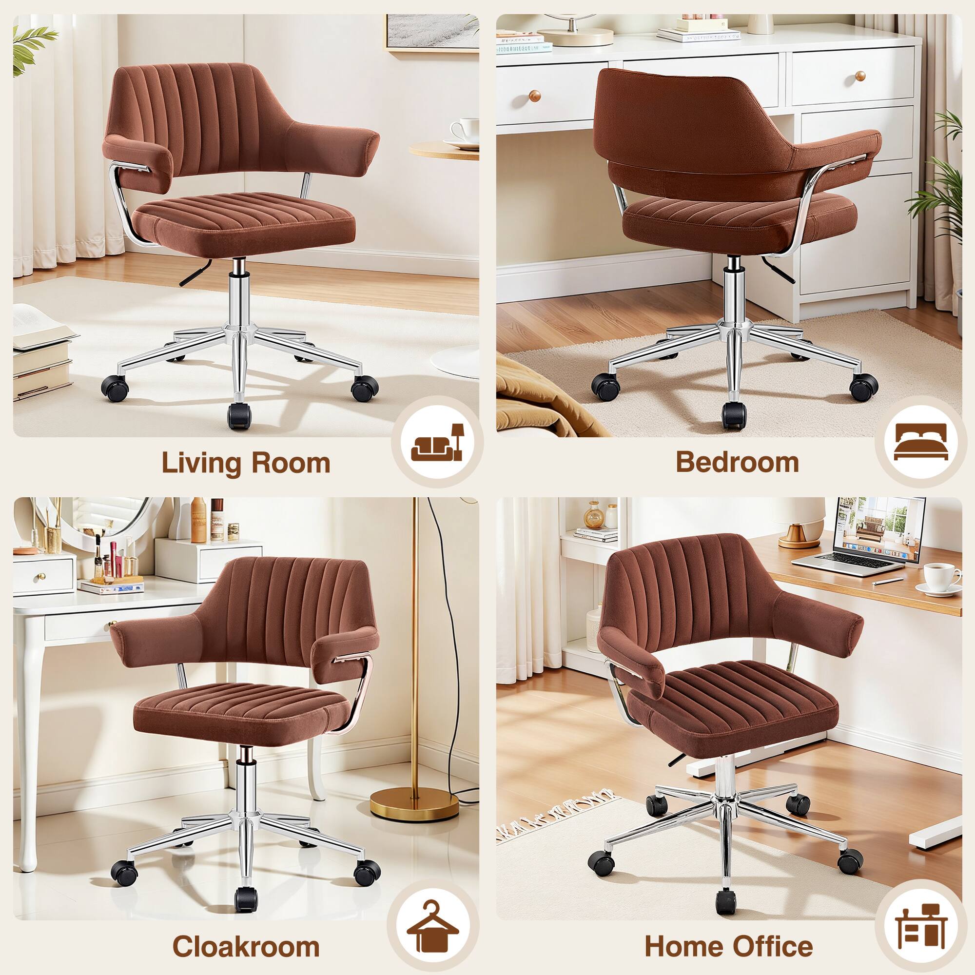 Living Room  
Bedroom  
Cloakroom  
Home Office