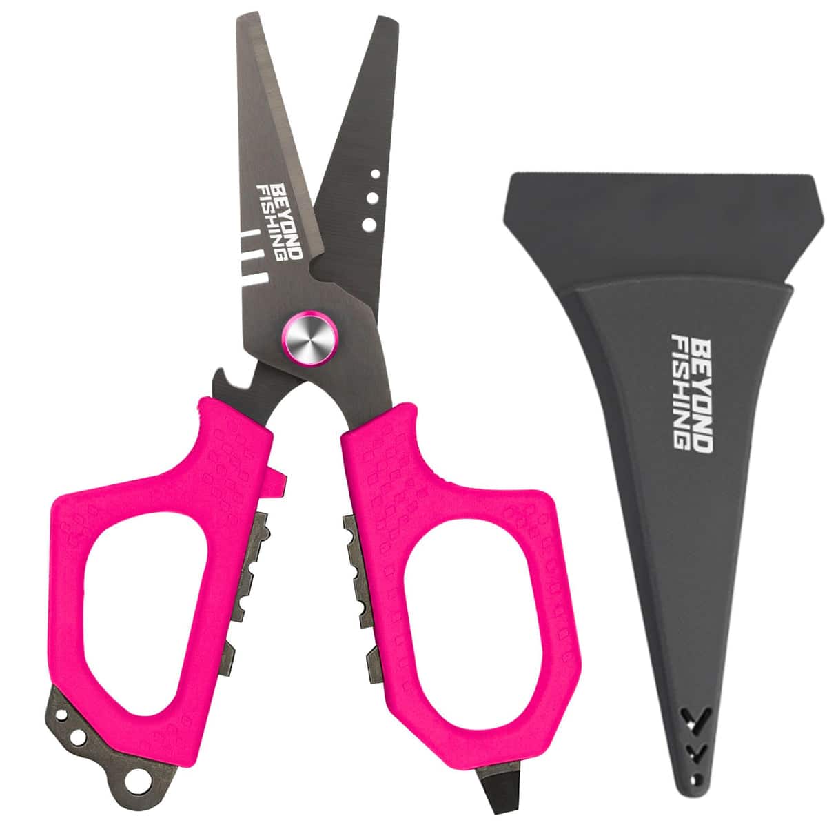 "Beyond Braid - Beyond Fishing 6.5"" Pro Fishing Shears Dual Serrated Blades - Pink" price history on PriceWatchPro