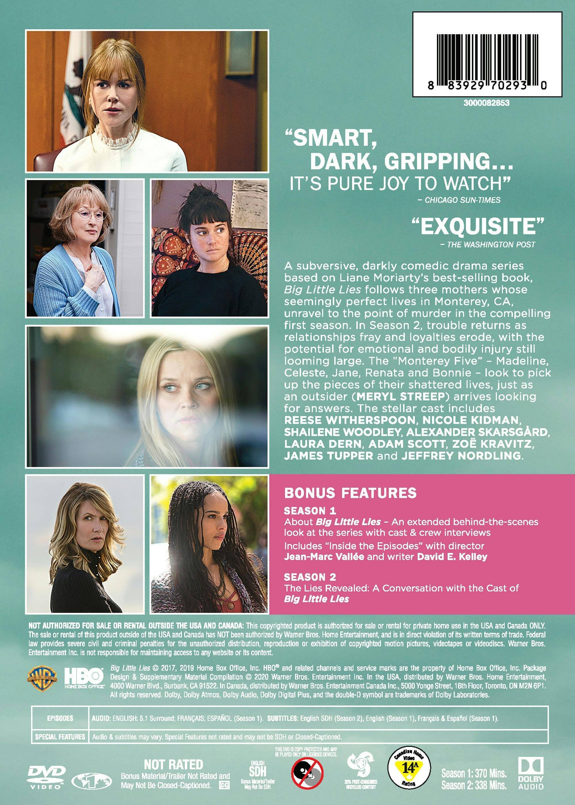 Angle. Big Little Lies: Seasons 1 & 2 (Box Set) [DVD].