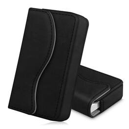 Kitcheniva - Leather ID Credit Card Pocket Holder Wallet Case Organizer - Black
