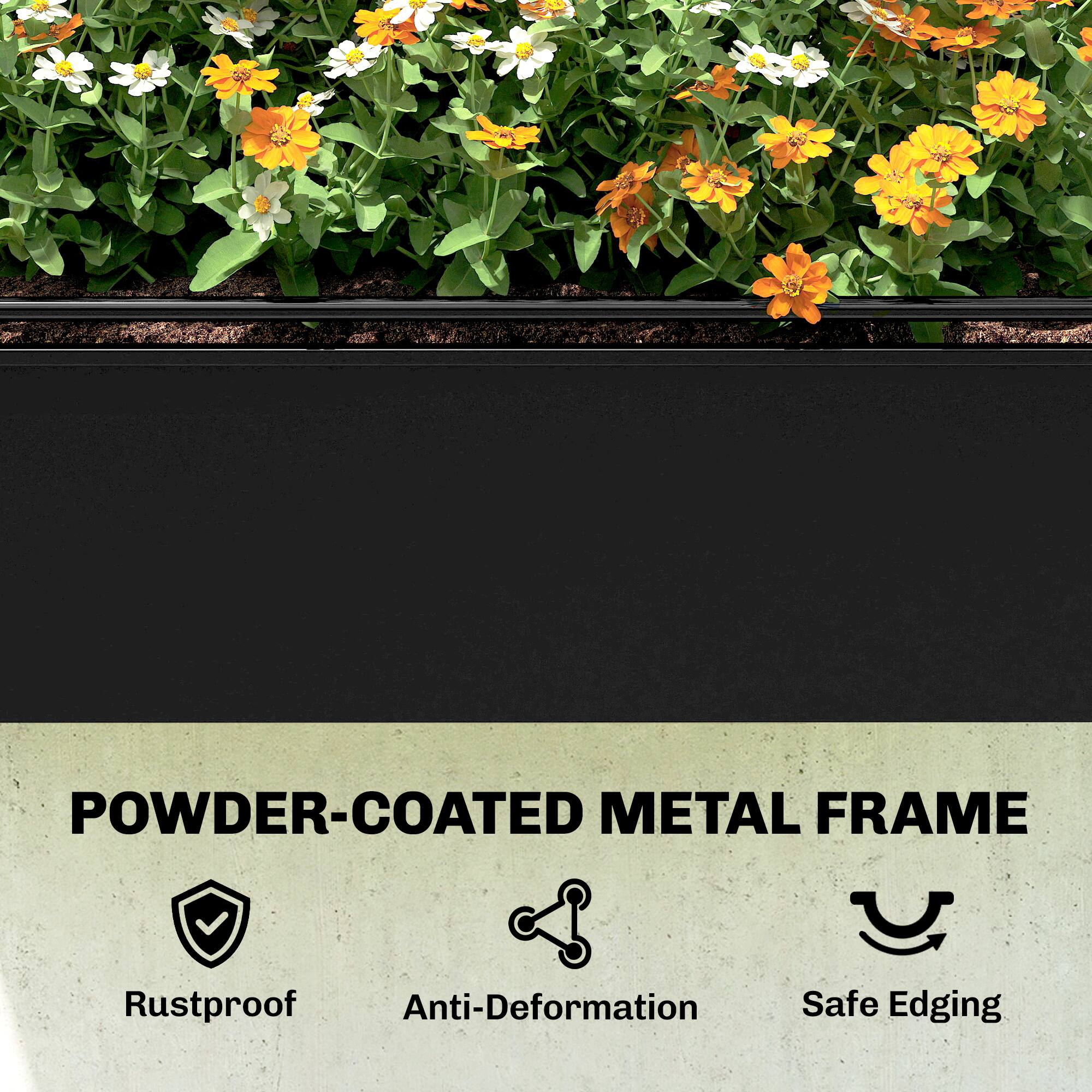 POWDER-COATED METAL FRAME

- Rustproof
- Anti-Deformation
- Safe Edging