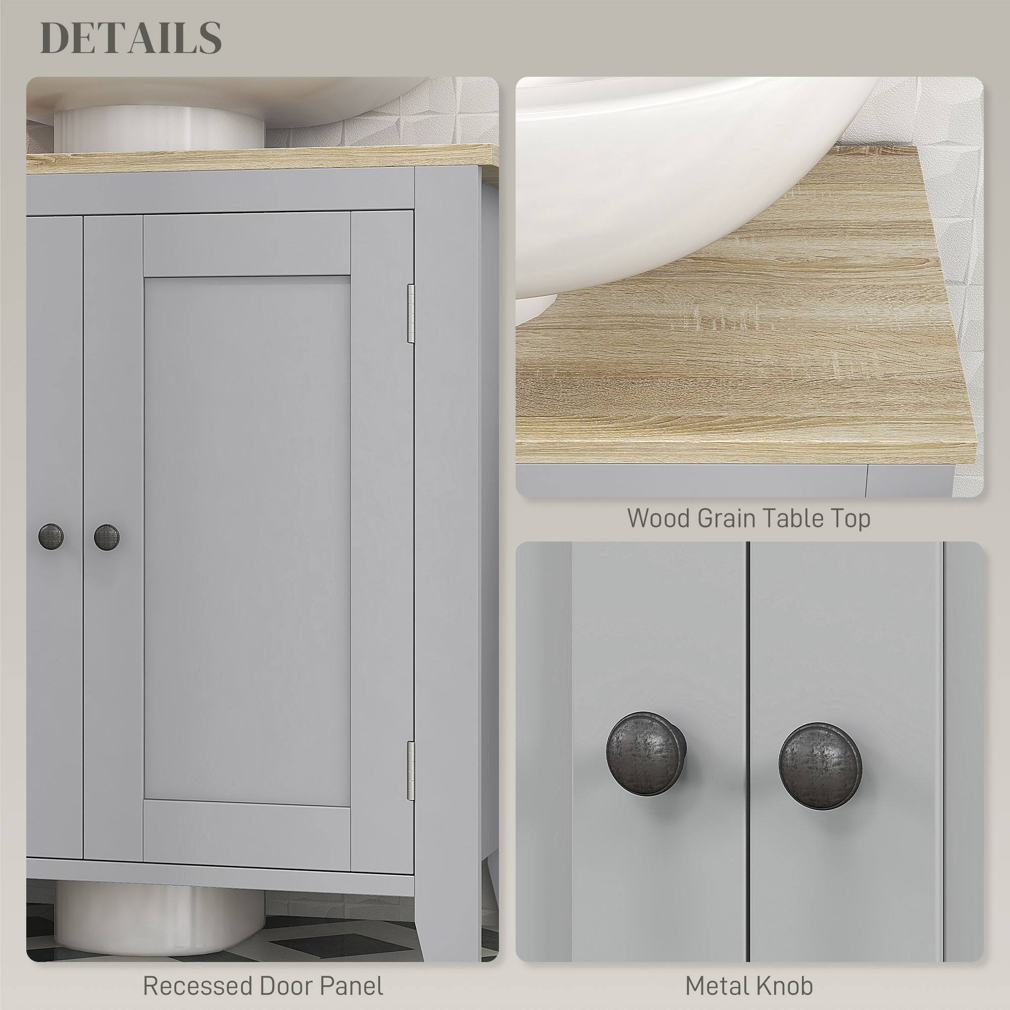 DETAILS
Wood Grain Table Top
Recessed Door Panel
Metal Knob