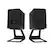 Alt View 3. Kanto - Elevated Desktop Speaker Stands for Small Speakers, Pair - Black.