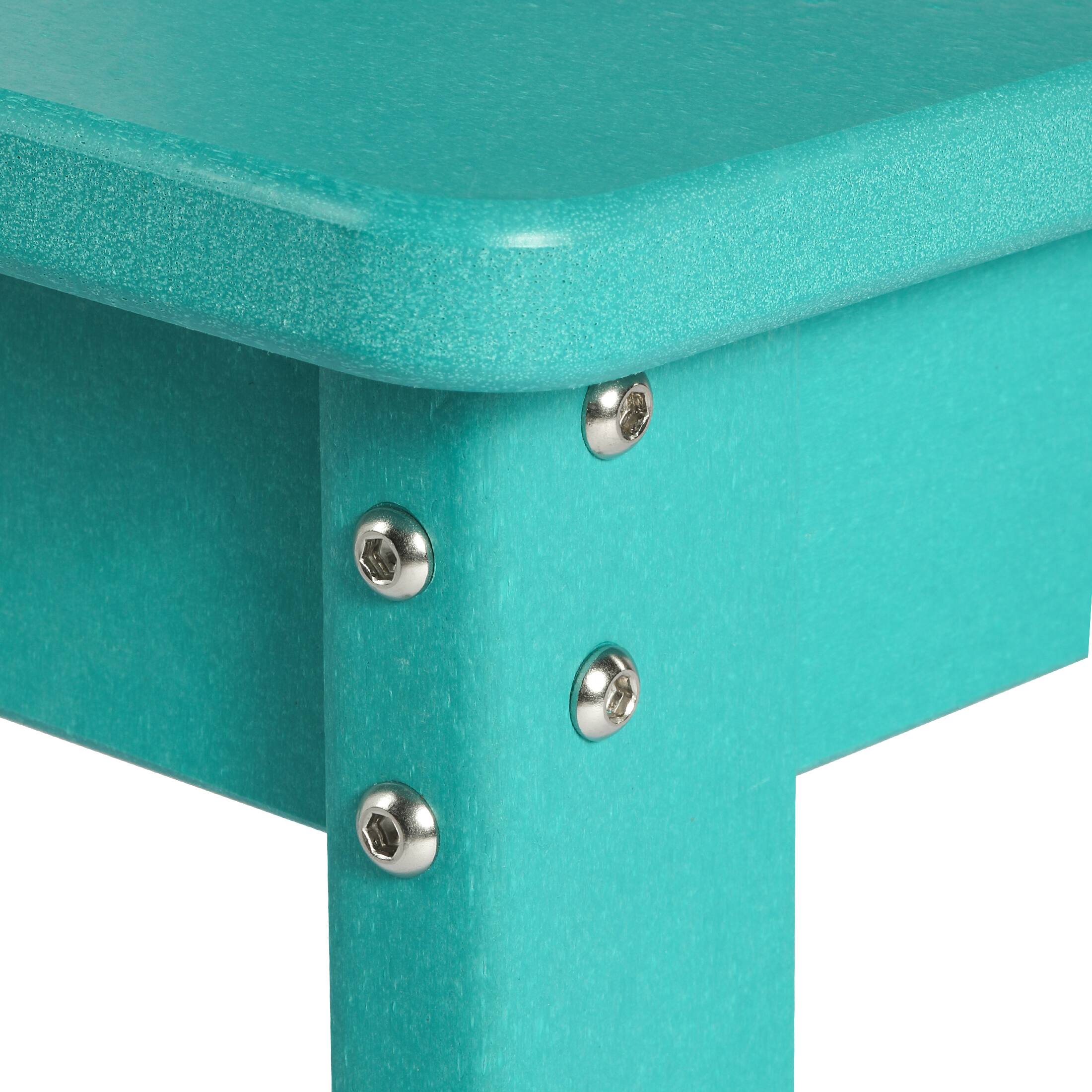 Alt View 6. WestinTrends - WestinTrends Treehouse Outdoor HDPE Kids Plastic Toddler Dining Chair (Set of Two) - Turquoise.