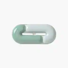 Front. Kensington - Duo Gel Mouse Wrist Rest, Loop Design, Cooling Ventilation Channels, Non-Skid Base, 7.4 x 3.3 inches - K62829WW - Green.