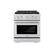 Front. ZLINE - ZLINE 30 in. 4.2 cu. ft. Freestanding Paramount Gas Range with DuoPro Cooktop and Convection Gas Oven in Stainless Steel - Stainless Steel.