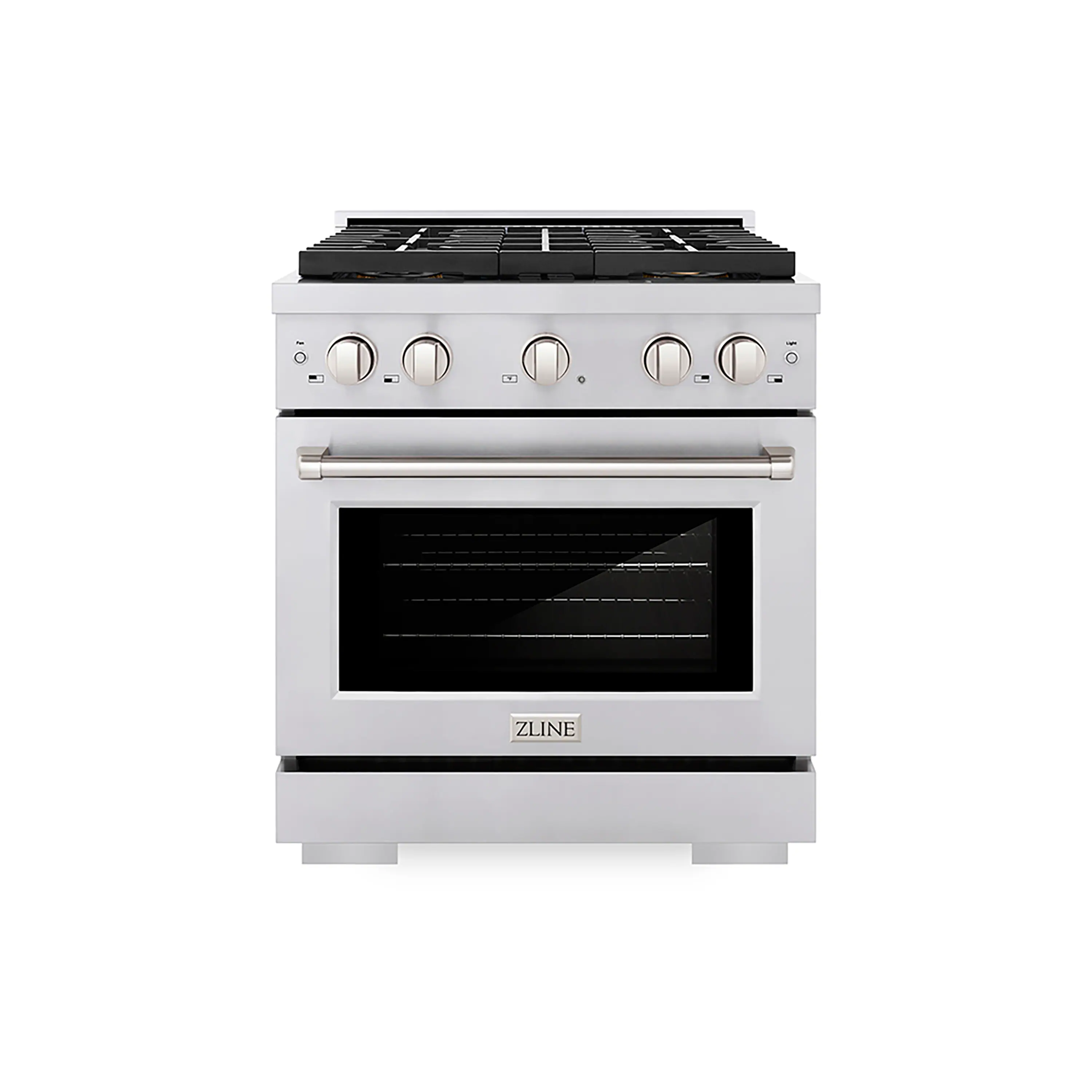 ZLINE - 30 in. 4.2 cu. ft. Freestanding Paramount Gas Range with DuoPro Cooktop and Convection Gas Oven - Stainless Steel