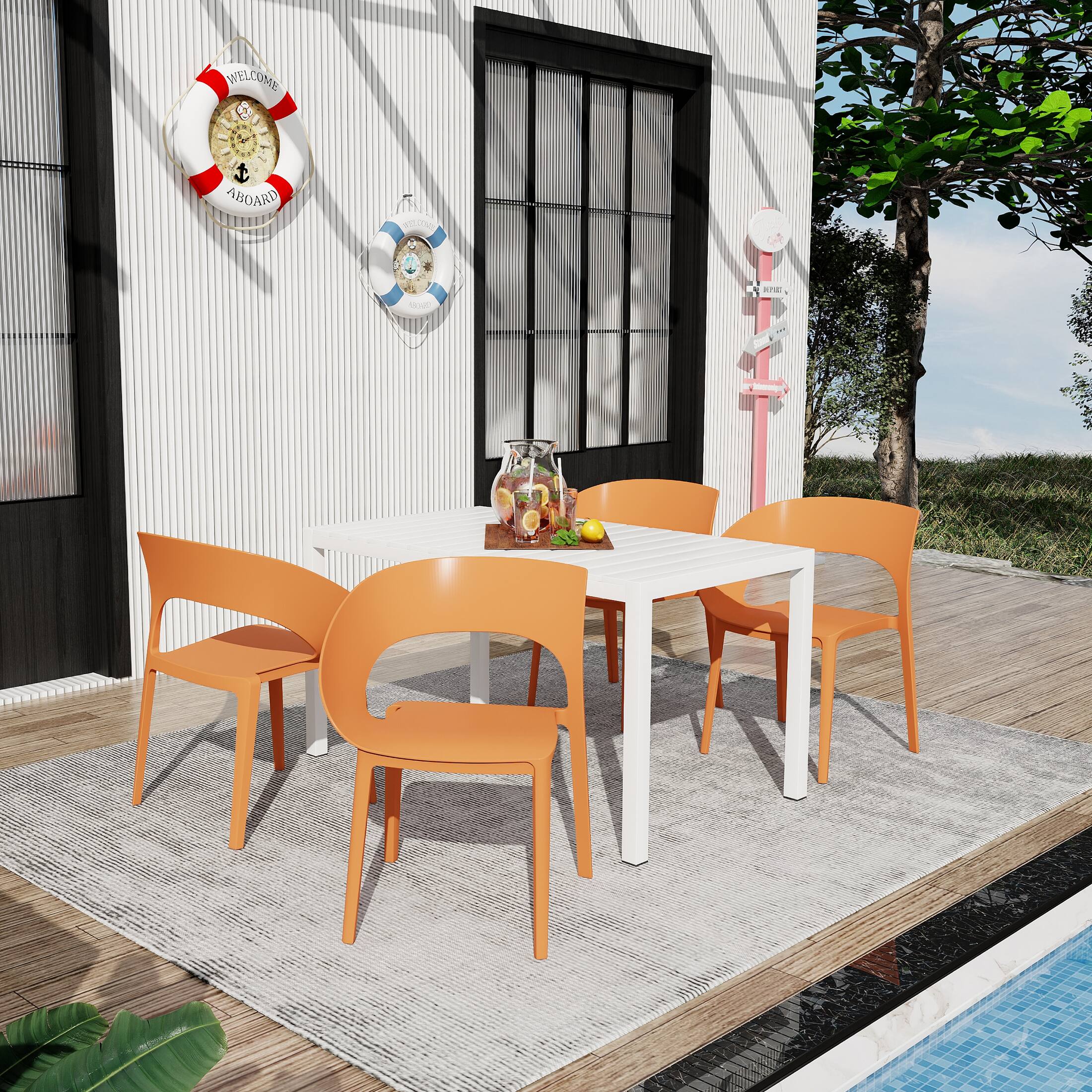 Orange+White