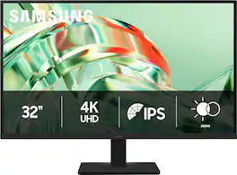 Samsung - 32" ViewFinity S7 (S71H) 4K UHD IPS High Resolution Monitor with HDR10 - Black