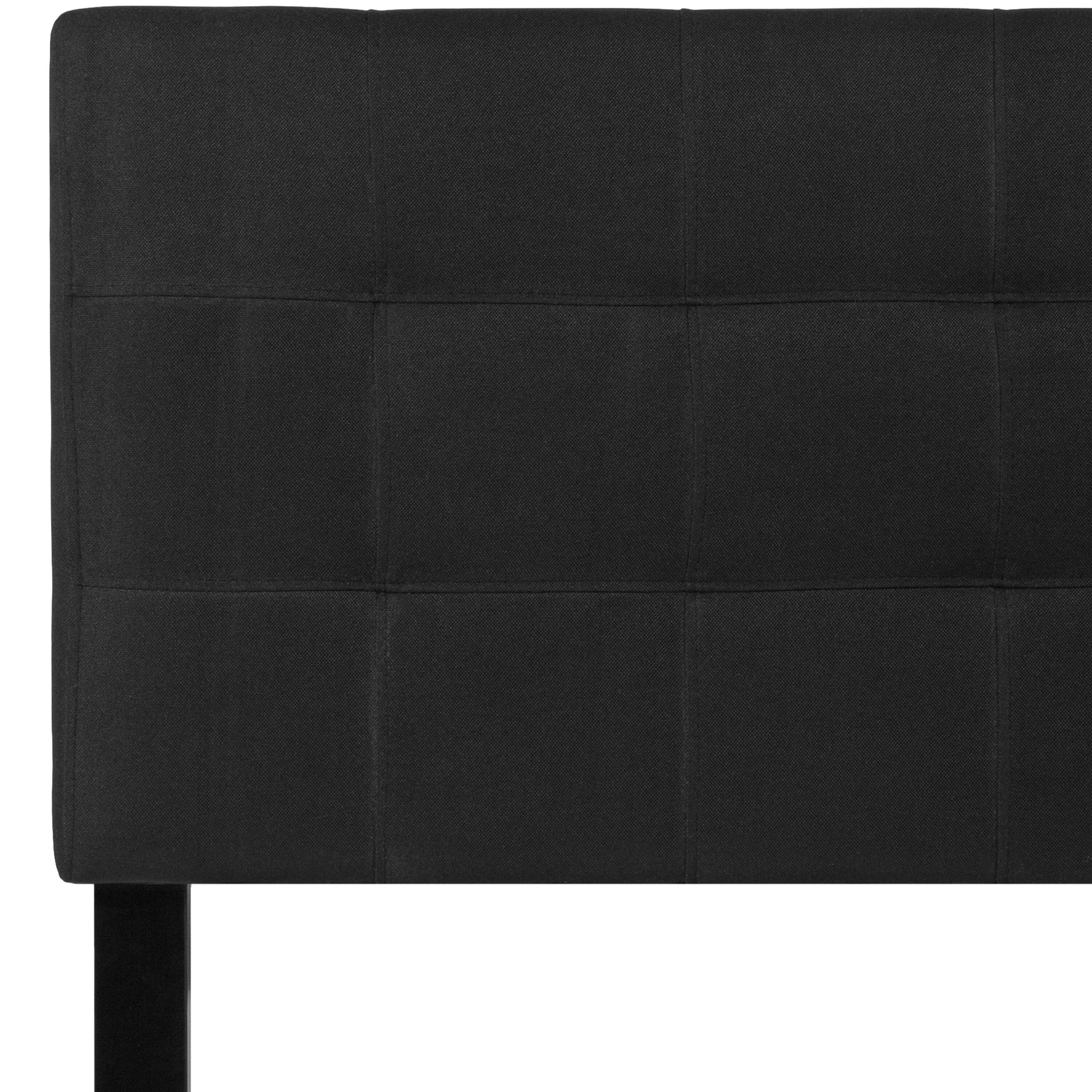 Alt View 7. Emma + Oliver - Quilted Tufted Upholstered Headboard - Black.