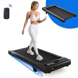 Superun - 35.43*14.96 inches Walking Pad Quiet Walking Jogging Machine with LED Display - Black