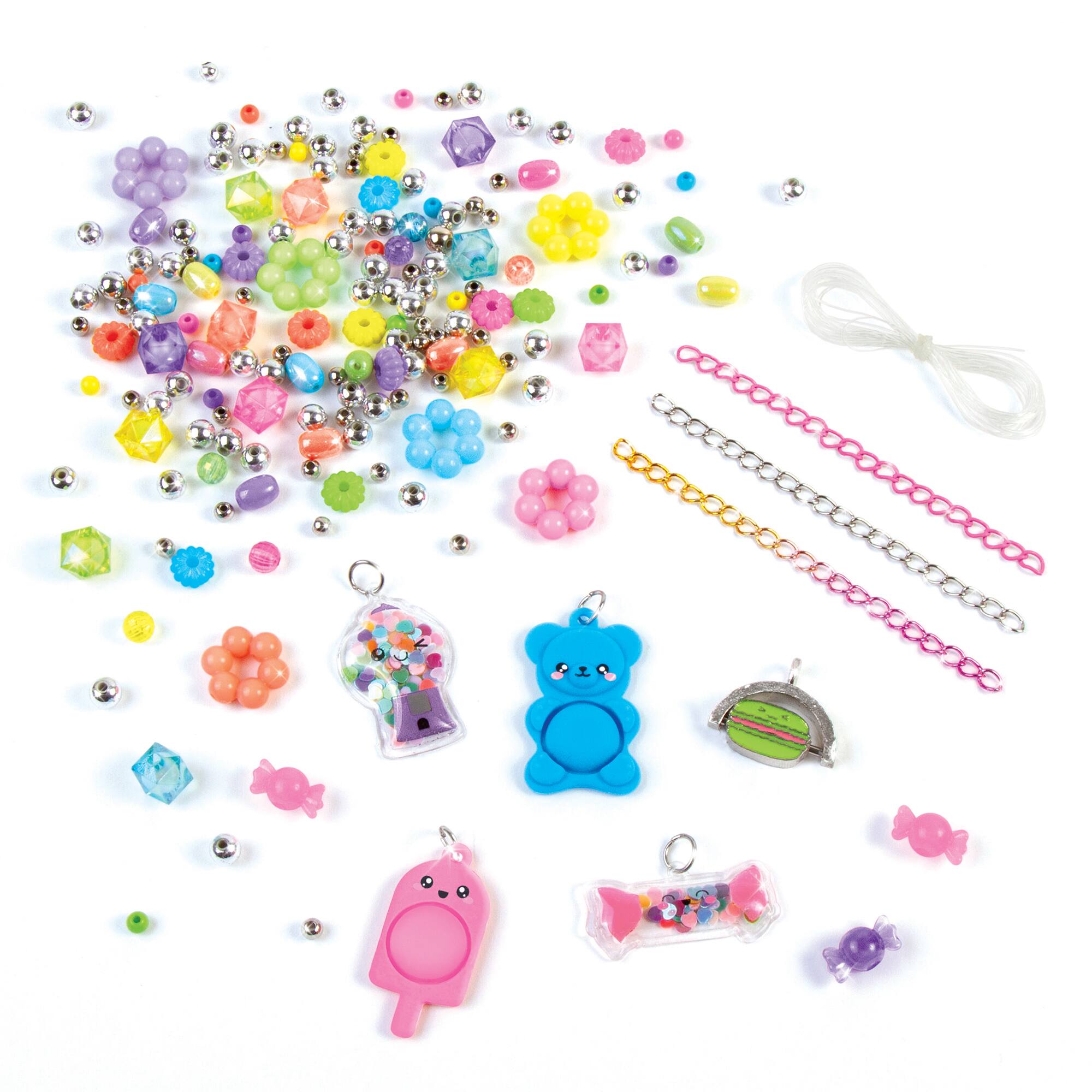 Left. Make It Real - Pop! Shake! Twist! DIY Bracelet Kit, 171 Pieces.