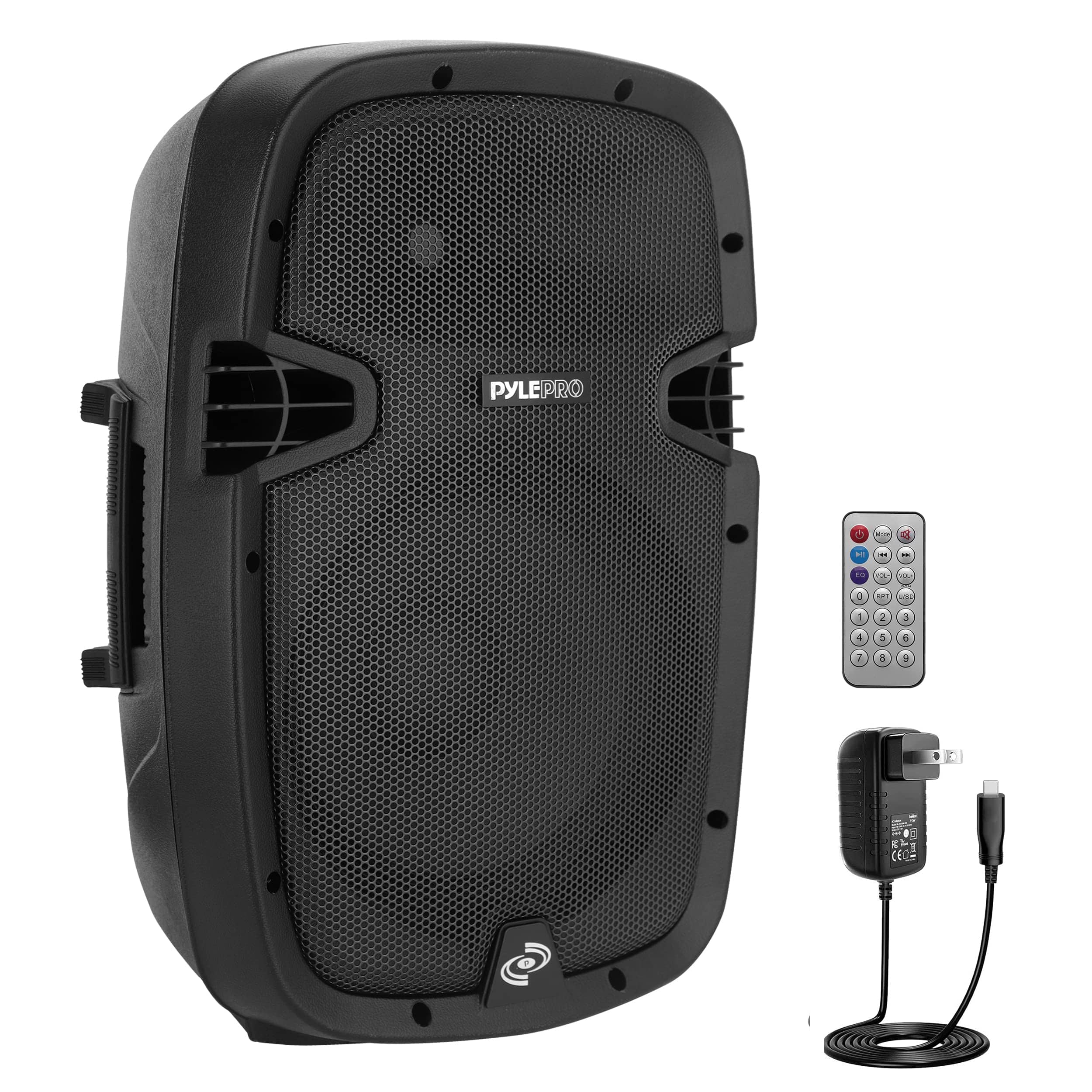 Pyle - 1000W Powered Bluetooth PA System, 10" Subwoofer, USB for Audio, Perfect for Concerts - PPHP1037UB