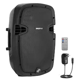 Pyle - 1000W Powered Bluetooth PA System, 10" Subwoofer, USB for Audio, Perfect for Concerts - PPHP1037UB