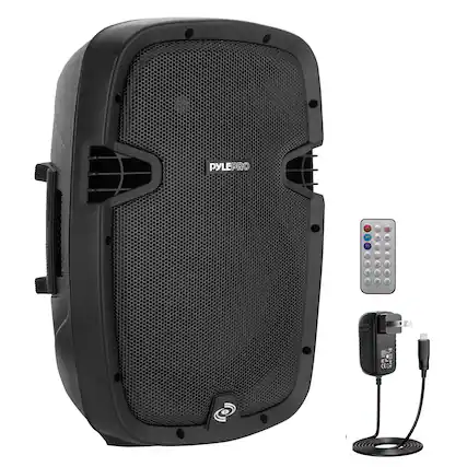 Front. Pyle - Pyle 1000W Powered Bluetooth PA System, 10" Subwoofer, USB for Audio, Perfect for Concerts - PPHP1037UB.