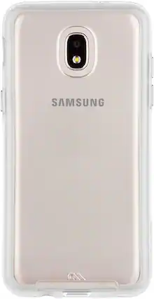Front. Case-Mate - Case-Mate Samsung J3 Clear Case | Cell Phone Case for J3, Eclipse 2, J3 Mission 2, J3 Star, Express Prime 3, Amp Prime 3 - Clear.