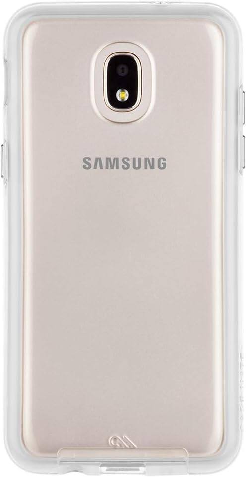 Front. Case-Mate - Case-Mate Samsung J3 Clear Case | Cell Phone Case for J3, Eclipse 2, J3 Mission 2, J3 Star, Express Prime 3, Amp Prime 3 - Clear.