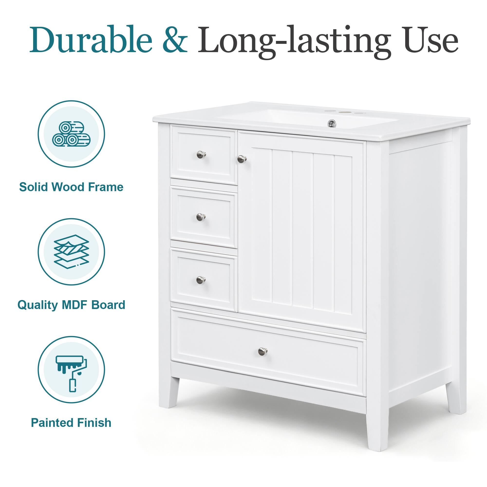 Durable & Long-lasting Use

- Solid Wood Frame
- Quality MDF Board
- Painted Finish