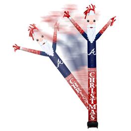 Sporticulture - Atlanta Braves Santa Claus Inflatable Crazy Sports Fan - Blue