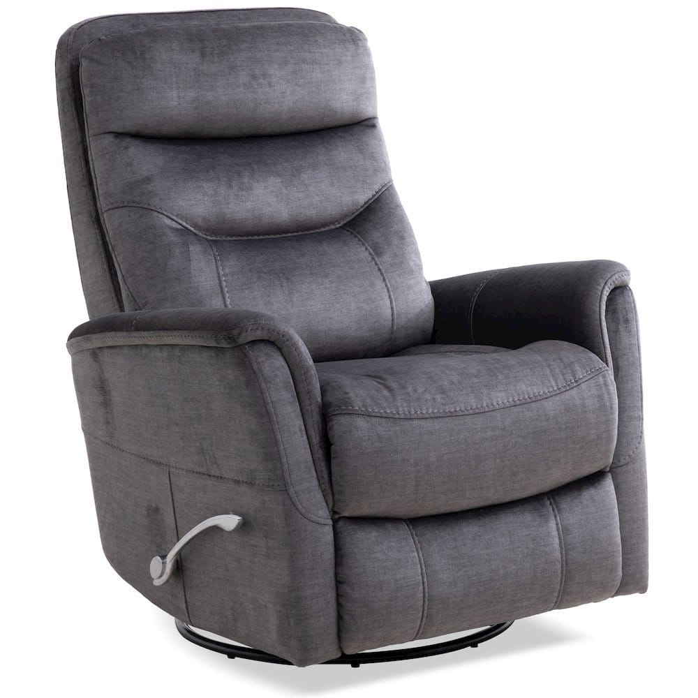 Starlight Canyon Home - Capri Charcoal Recliner Nursery Glider – Elegant Boucle Chairs for Comfort - Dark Gray