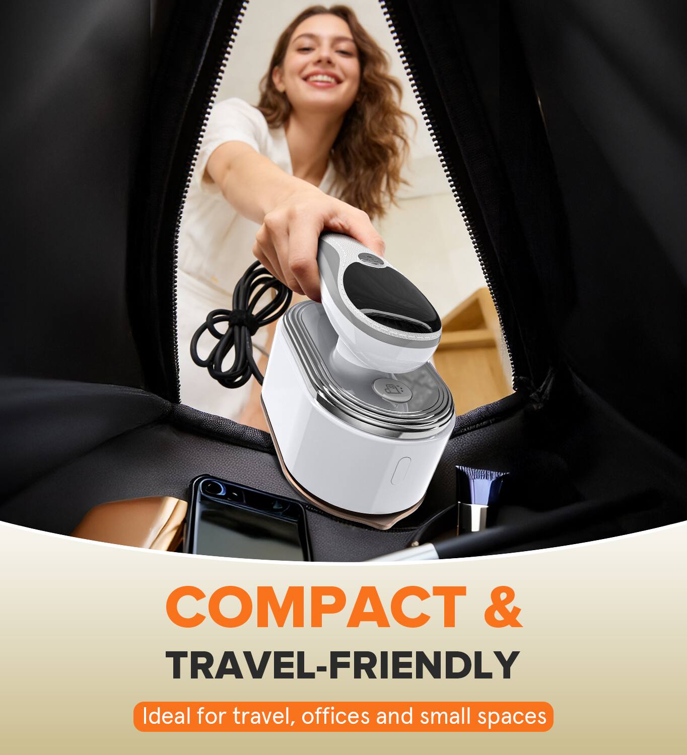 COMPACT & TRAVEL-FRIENDLY  
Ideal for travel, offices and small spaces