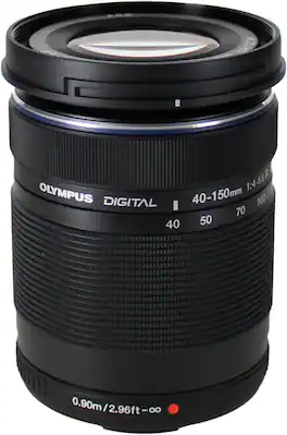 OM System - OLYMPUS 40-150mm f/4.0-5.6 ED Zuiko Digital Lens for Olympus Digital SLR Cameras - Black