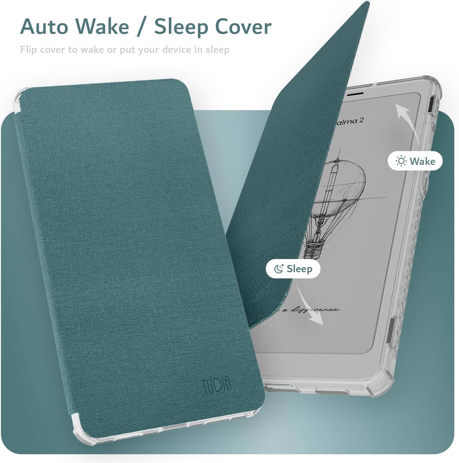 Auto Wake / Sleep Cover  
Flip cover to wake or put your device in sleep