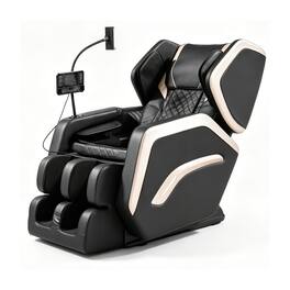 Boyel Living - Full Body Zero Gravity Massage Chair with Massage Heat Air Compression Foot Rollers - Black