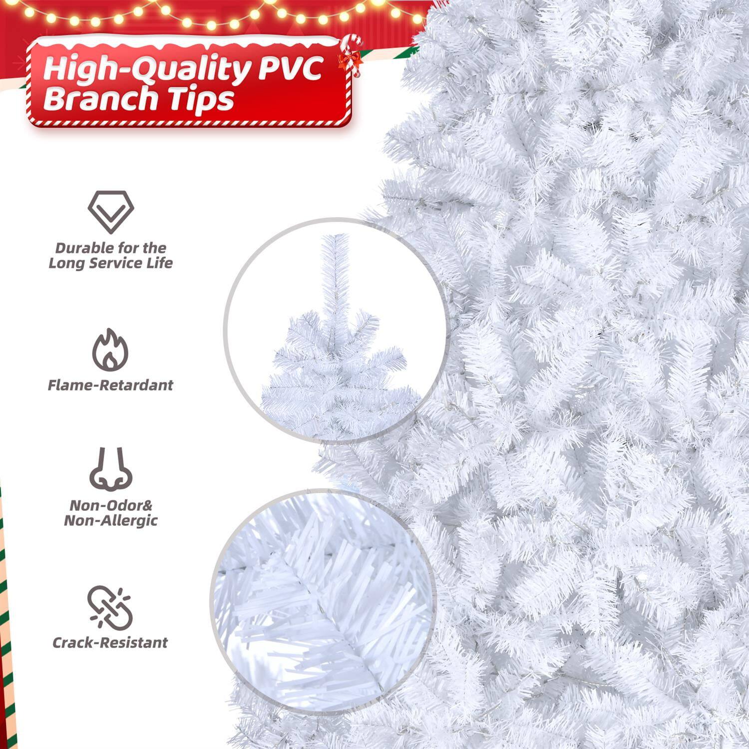 High-Quality PVC Branch Tips

- Durable for the Long Service Life
- Flame-Retardant
- Non-Odor & Non-Allergic
- Crack-Resistant