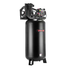 VEVOR - 60 Gallons Heavy-Duty Air Compressor,3.7HP 8 SCFM at 90PSI Air Compressors Max 155PSI Pressure,Oil-Lubricated Compressor - Black;Orange