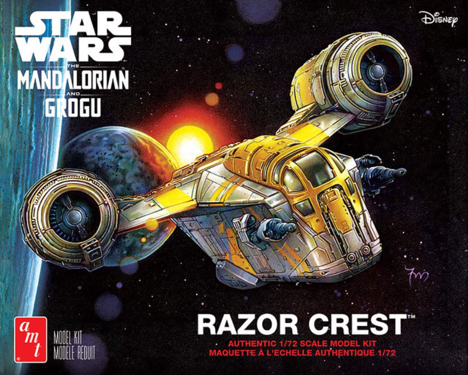 PopMarket - AMT Star Wars: The Mandalorian & Grogu Razor Crest 1/72 Scale Scale Model Kit - COLLECTIBLES - Multicolor price history on PriceWatchPro