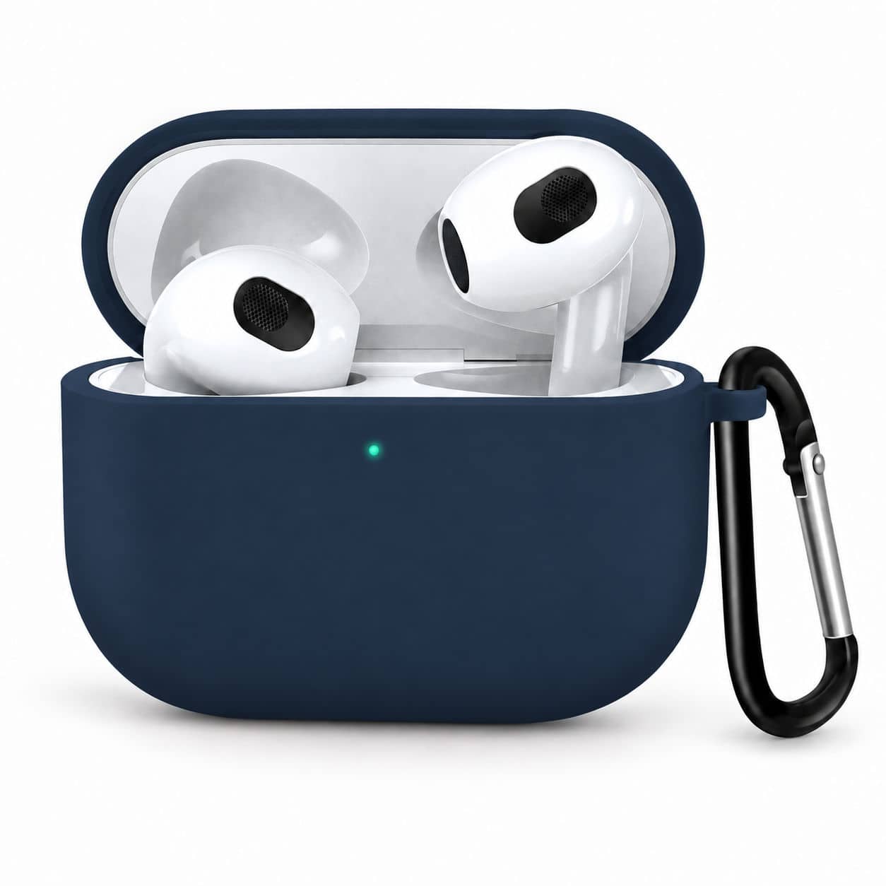 Entronix - Soft-Touch Liquid Silicone Case for AirPods 4th/ 5th Generation - Navy