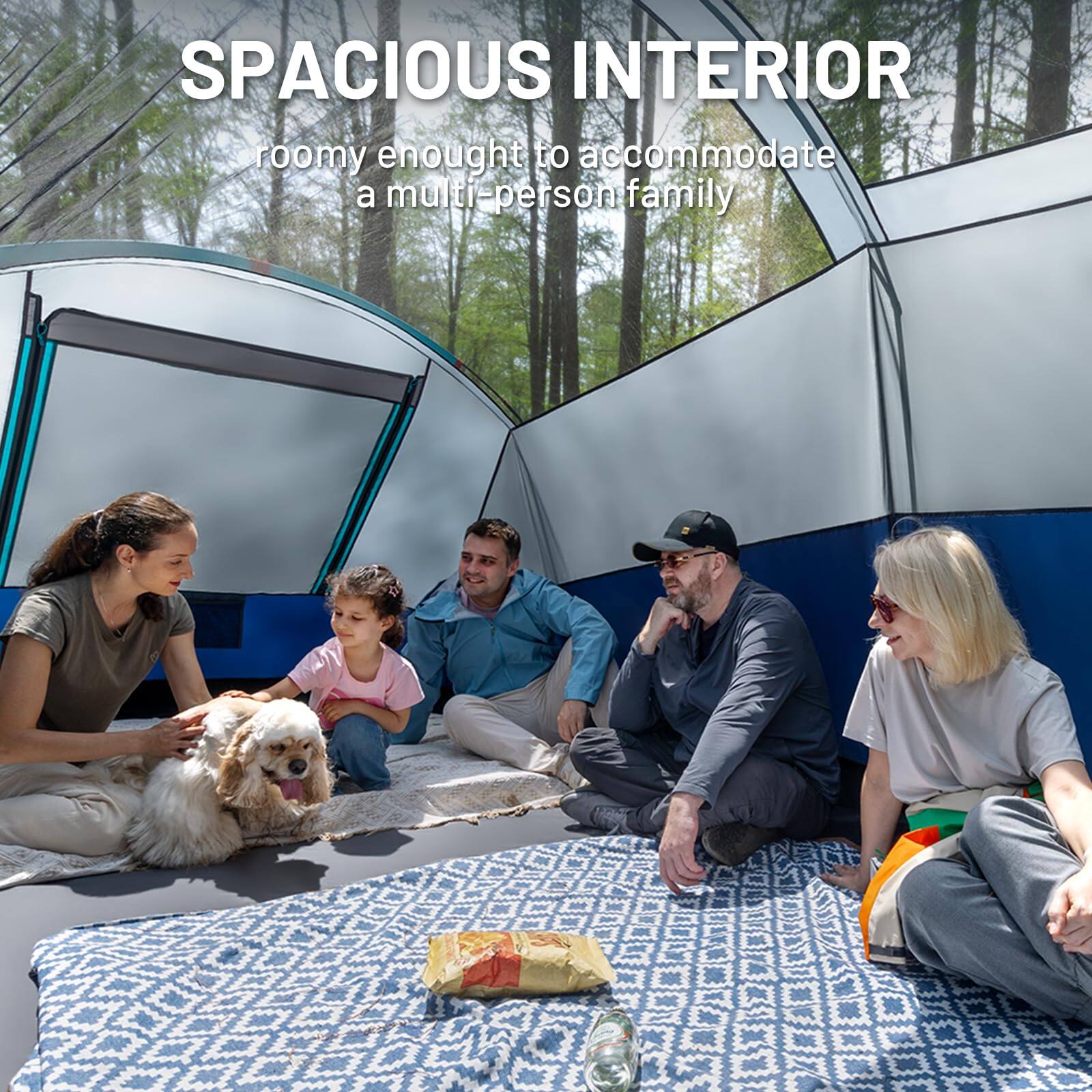 SPACIOUS INTERIOR  
roomy enough to accommodate a multi-person family