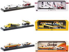 Auto Haulers Set of 3 Trucks Release S44 Limited Edition to 10000 pieces Worldwide 1/64 Diecast Models by M2 Machines - Multicolor