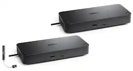 Dell - Pro Thunderbolt 4 Smart Docking Station SD25TB4, Bundle with Dockztorm Hub (USB-C, HDMI, Ethernet & USB-A) 2 Pack - Black