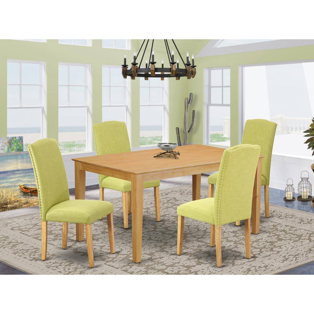 Left. East West Furniture - Dining Room Set Oak - Oak.
