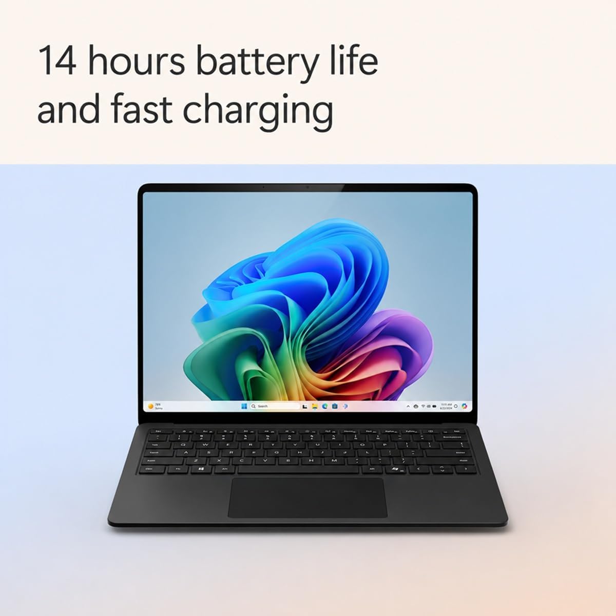 14 hours battery life and fast charging