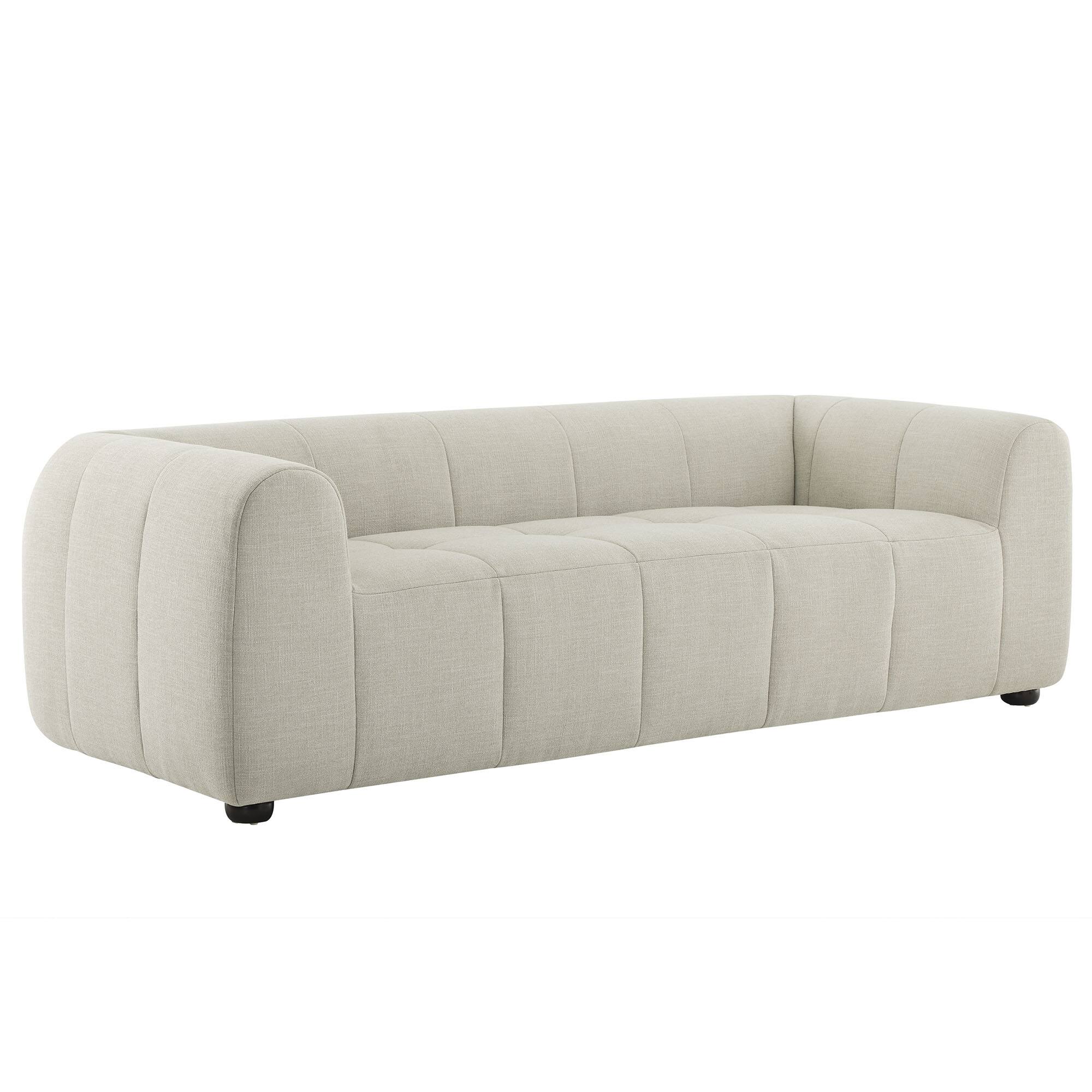 Front. Modway - Liana Upholstered Fabric Sofa by Modway - Gray.