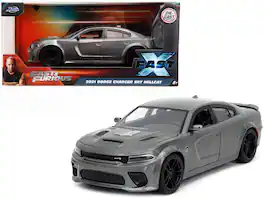 Jada - 2021 Dodge Charger SRT Hellcat "Fast X" (2023) Movie "Fast & Furious" Series 1/24 - Gray Metallic