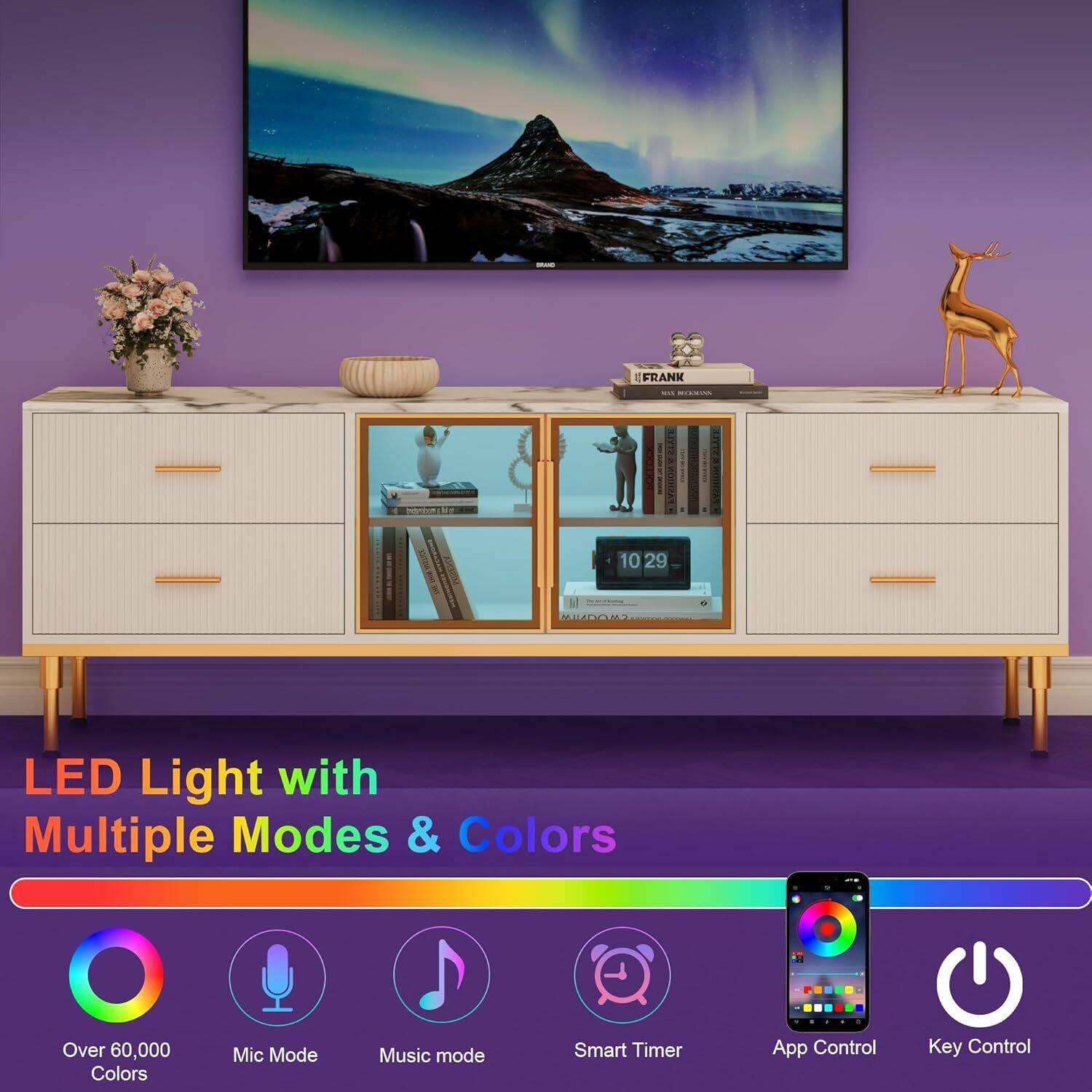 FRANK  
husmie h 10 29 LED Light with Multiple Modes & Colors  
Over 60,000 Colors  
Mic Mode  
Music mode  
Smart Timer  
App Control  
Key Control