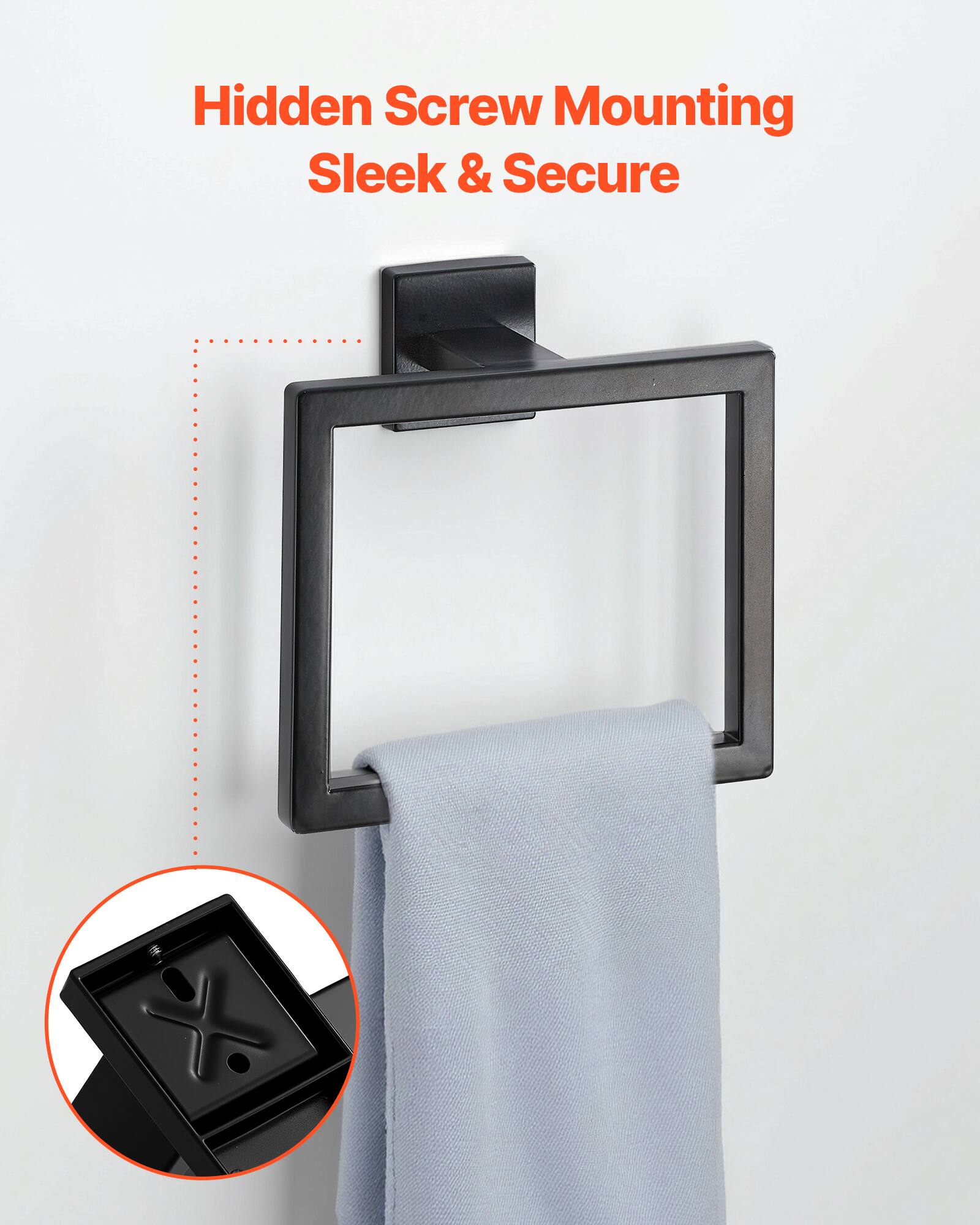 Hidden Screw Mounting  
Sleek & Secure