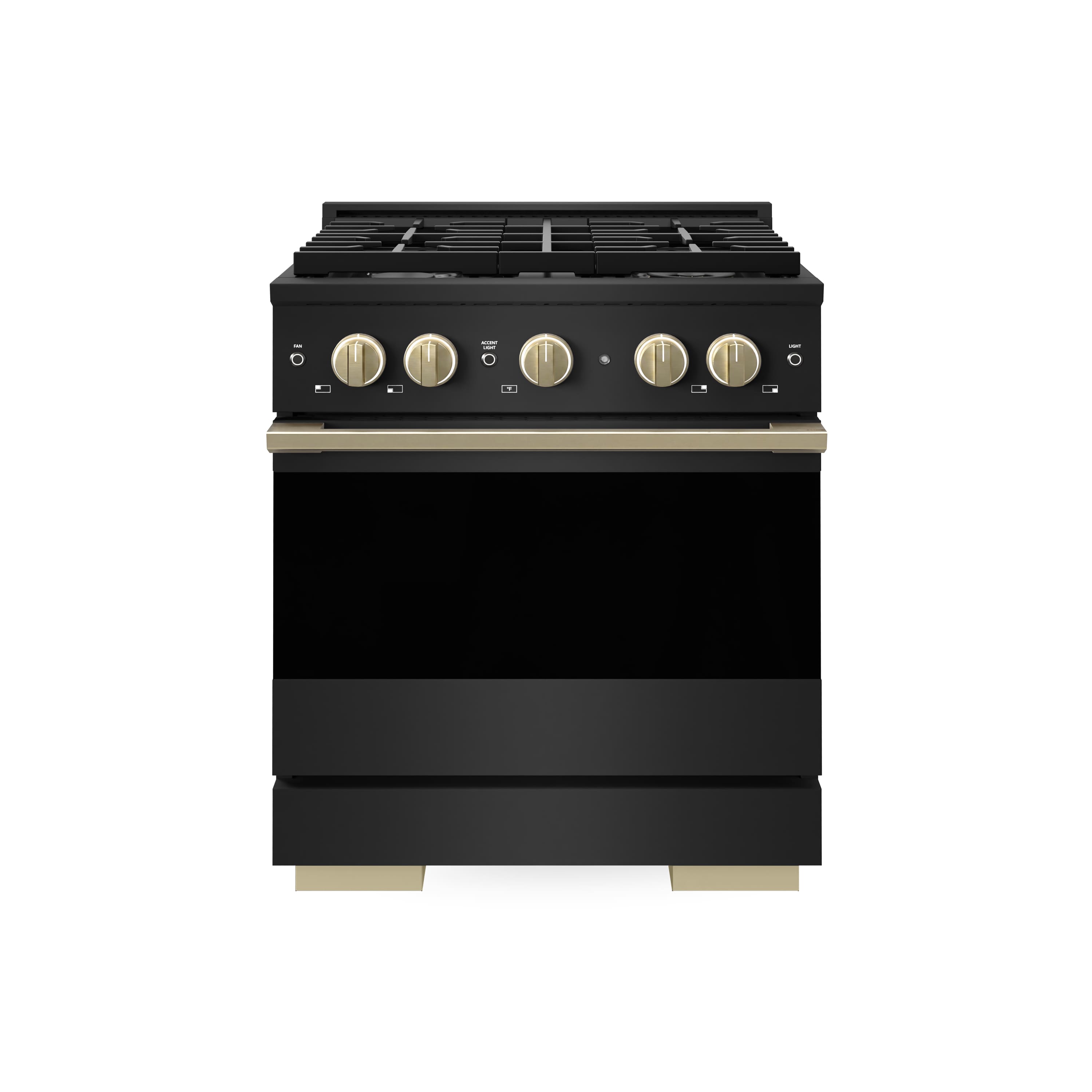 ZLINE - Autograph 30 in. 4.2 cu. ft. Marino Dual Fuel Freestanding Range with 4 Gas Burners in Black Steel with Bronze Accents - Black Stainless Steel price history on PriceWatchPro