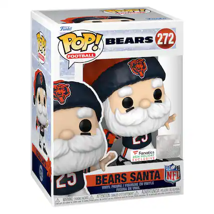 To: Pkd - .- adda - Funko BEARS 272 1 A POP! FOOTBALL LJ NFL Fanatics 2024 HOLIDAY EUKSSUNT EXCLUSIVE T BEARS SANTA NFL 2J VINYL FIGURE / FIGURINE DE VINYLE EN VINYLE FIGURA PELIGRO DE ASFIXIA D'TOUFFEMENT A ADVERTENCIA: para menores de 36 meses DANGER pequeñas piezas. A ATTENTION: - entants de moins de 36 mois Partes A WARNING: CHOKING HAZARD. Small parts. Not for children under 3 years.