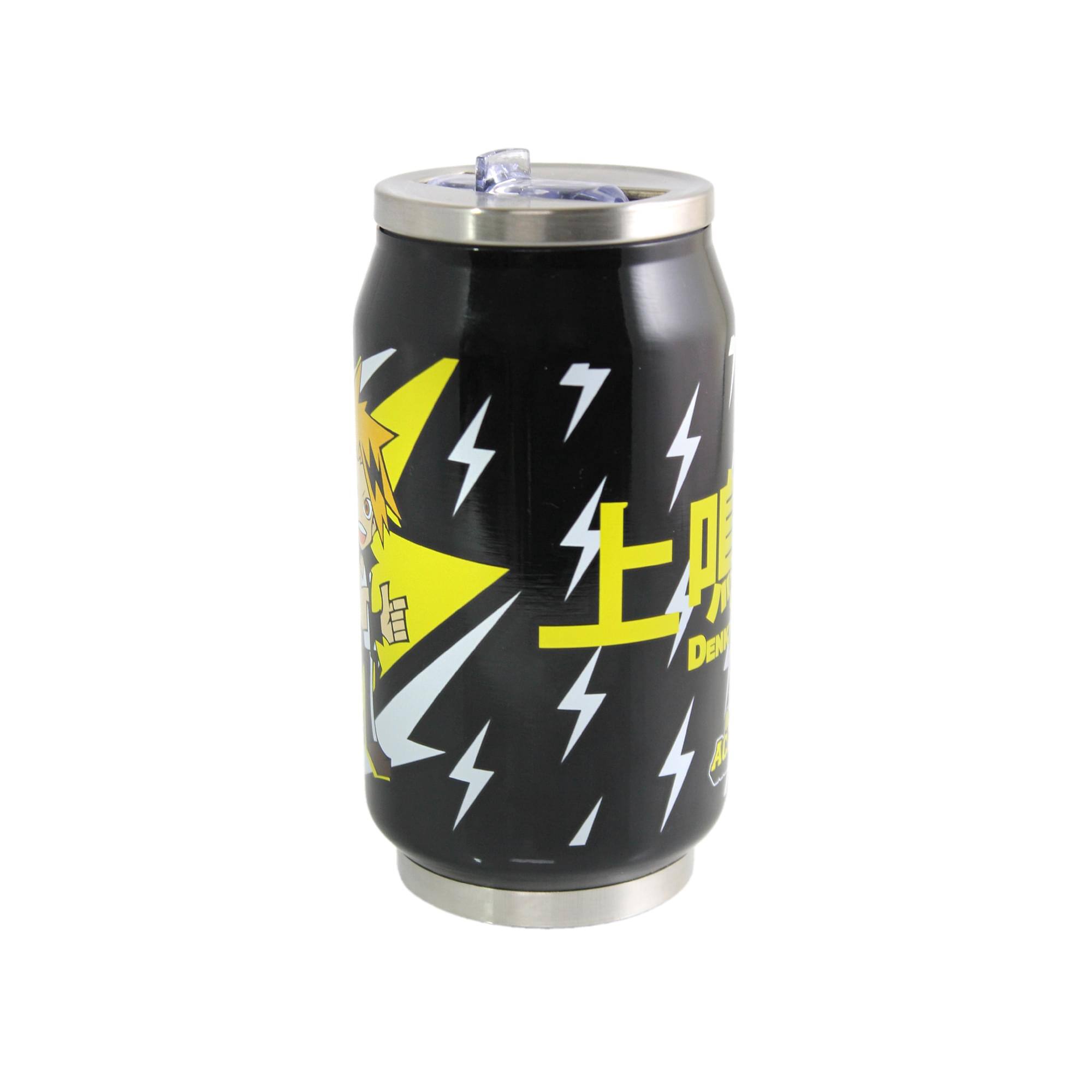 Alt View 3. Just Funky - My Hero Academia Denki 9 Ounce Travel Can - Yellow.
