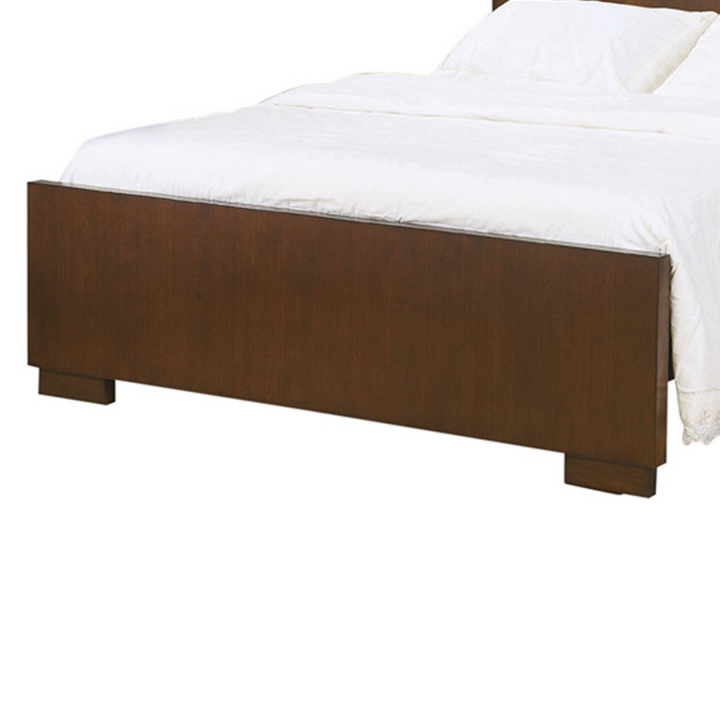 Alt View 3. Manhattan Lane - 3 Open Bookcase Eastern King Size Bed with Soft Light - Brown.
