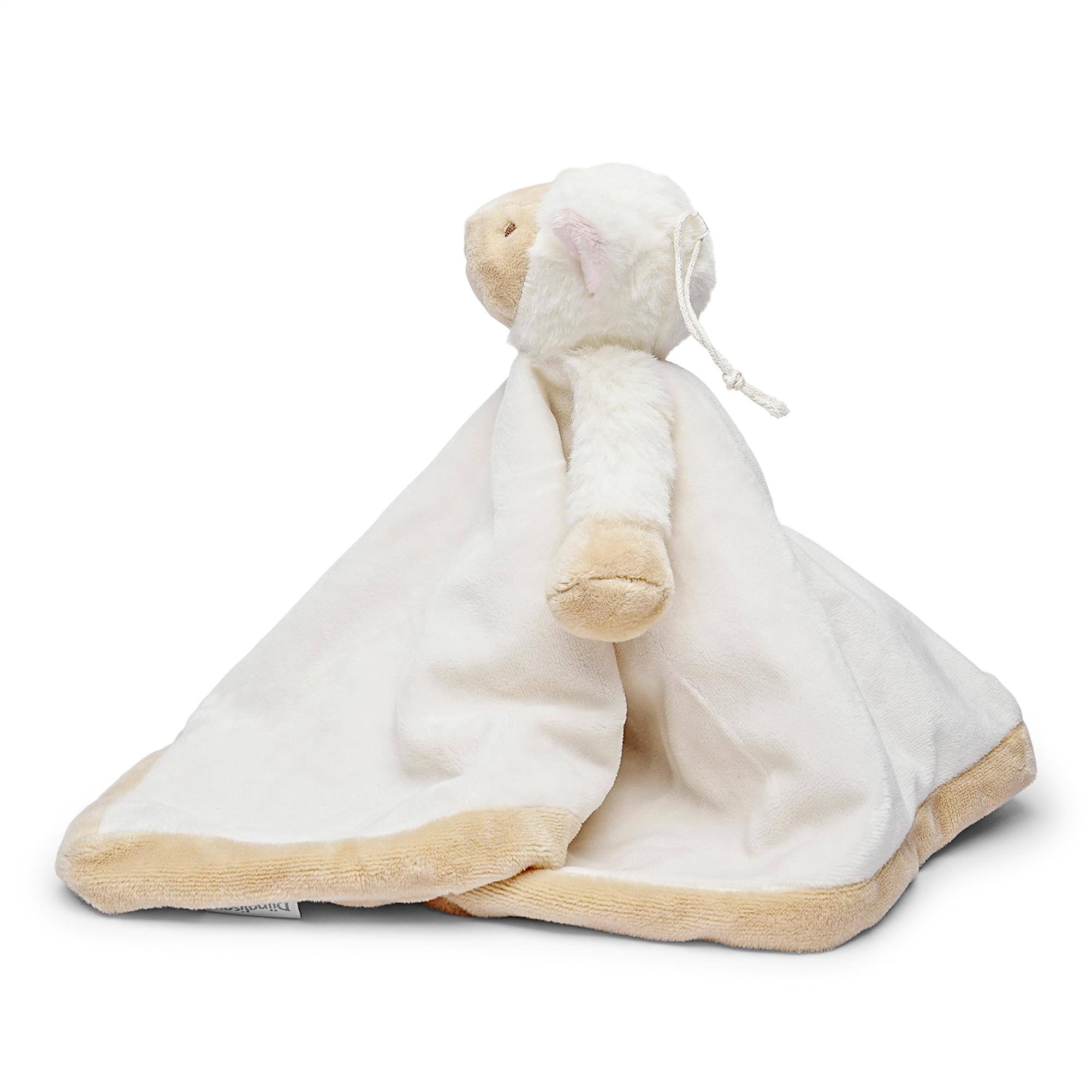 Alt View 10. TriAction Toys - Teddykompaniet Diinglisar Collection 11 Inch Plush Animal Blanket | Lamb - Brown.