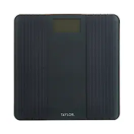 Taylor Precision Products - Digital Glass Scale Textured Herringbone Design, 500-Lb Capacity - Gray