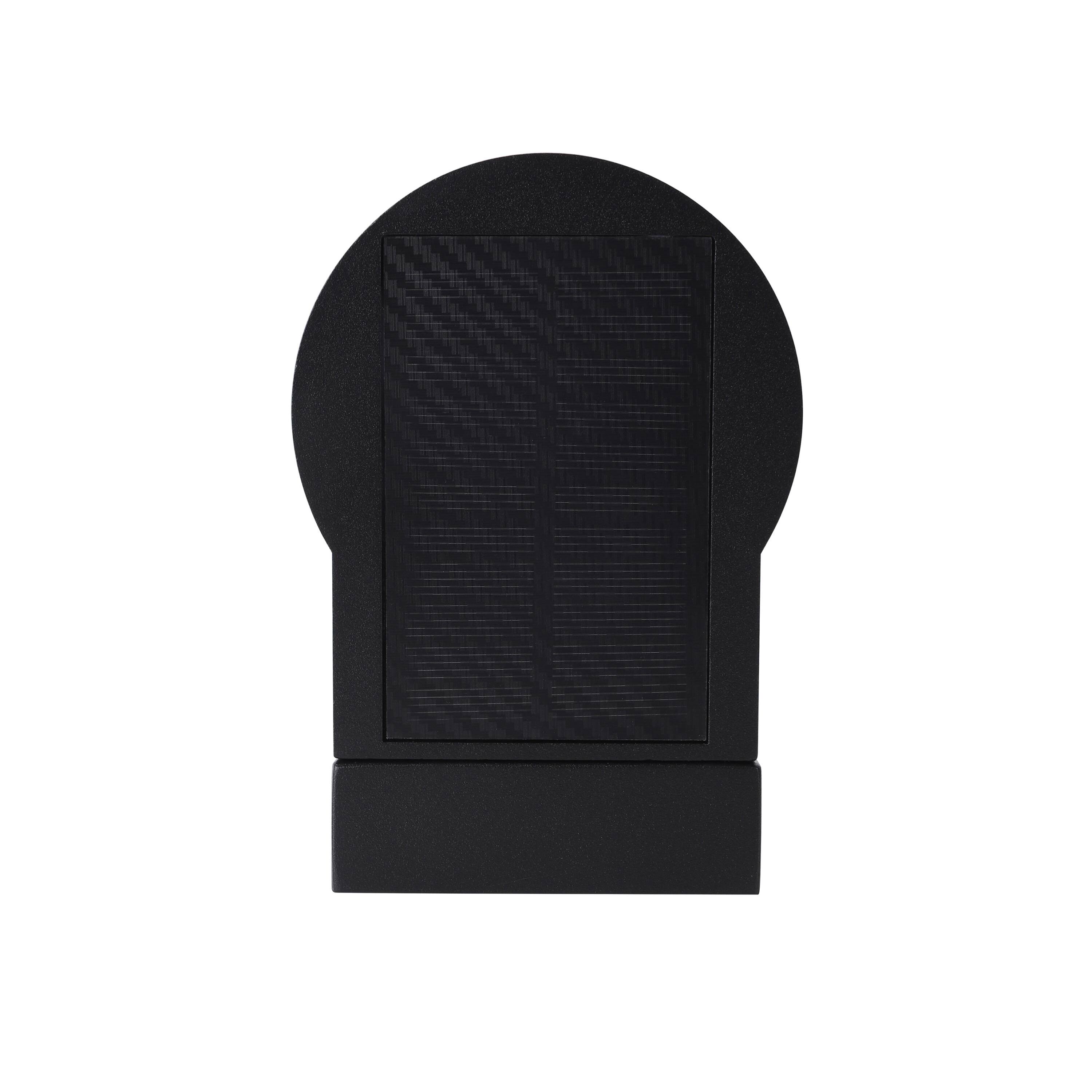 Alt View 5. Techko - Outdoor Solar Aluminum Motion Sensor Wall Sconce with Edison Bulb & Carbon Trim.