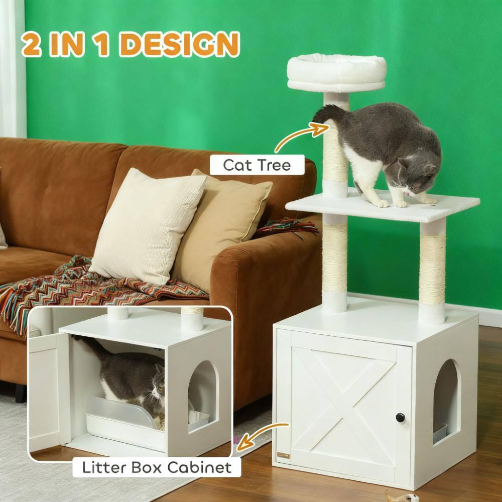 2 IN 1 DESIGN

Cat Tree

Litter Box Cabinet